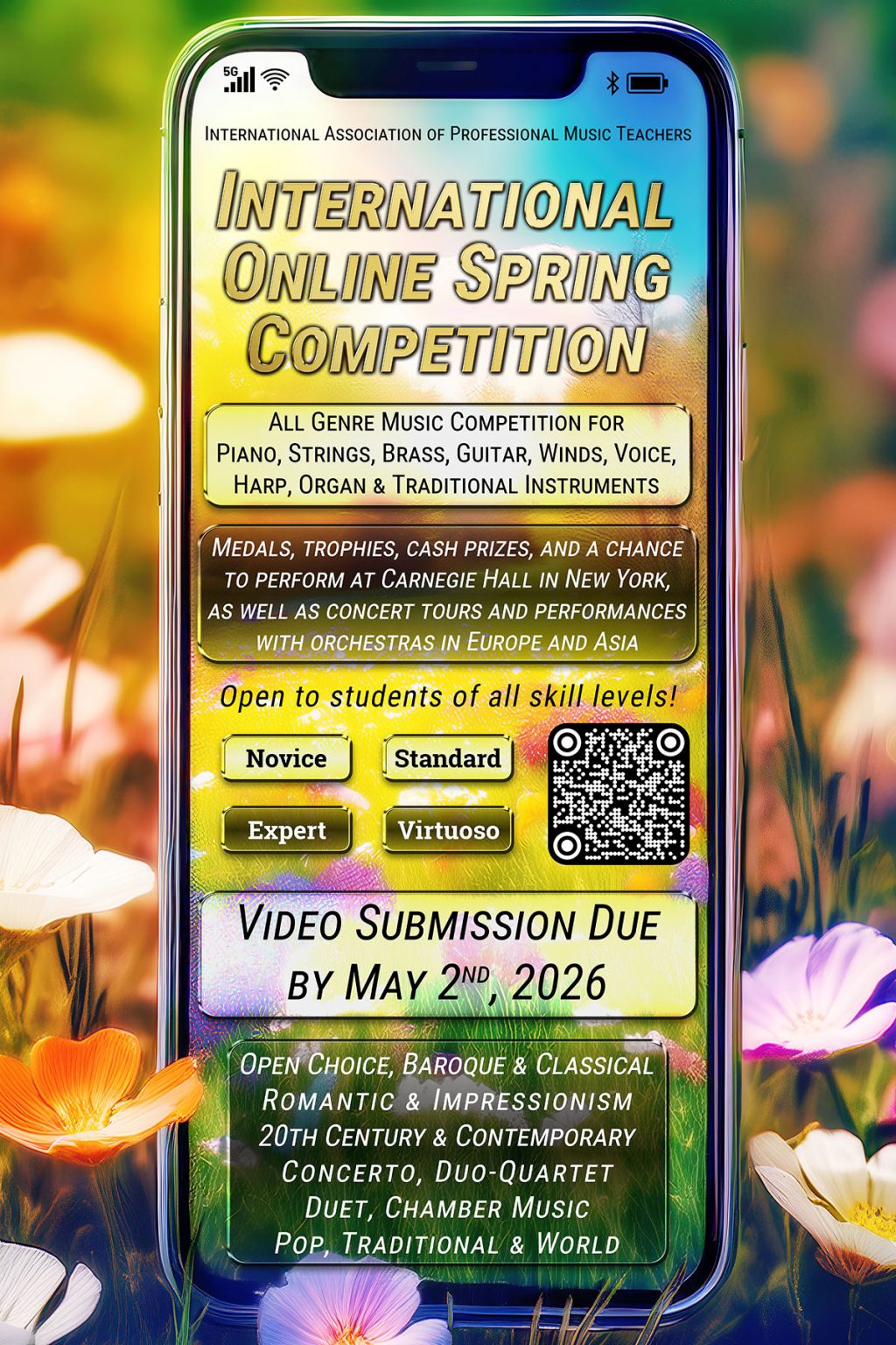 Spring Day Competition Online Spring Competition – IAPMT